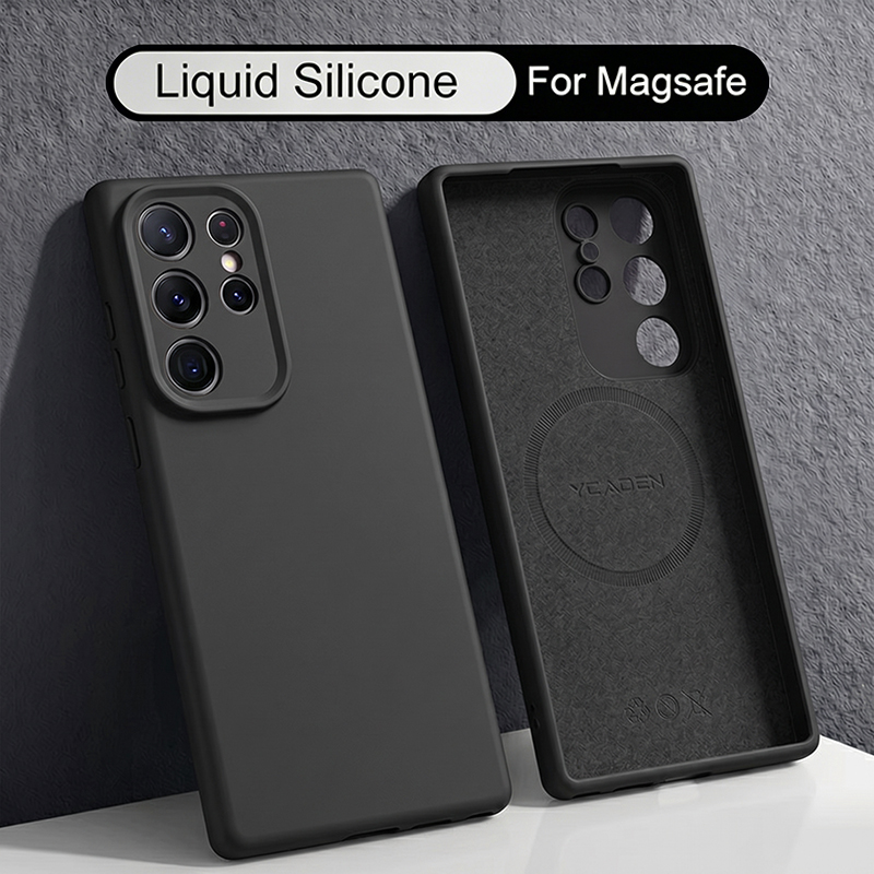 Liquid Silicone Magnetic Phone Case - 삼성 갤럭시 S26 S25 S24 S23