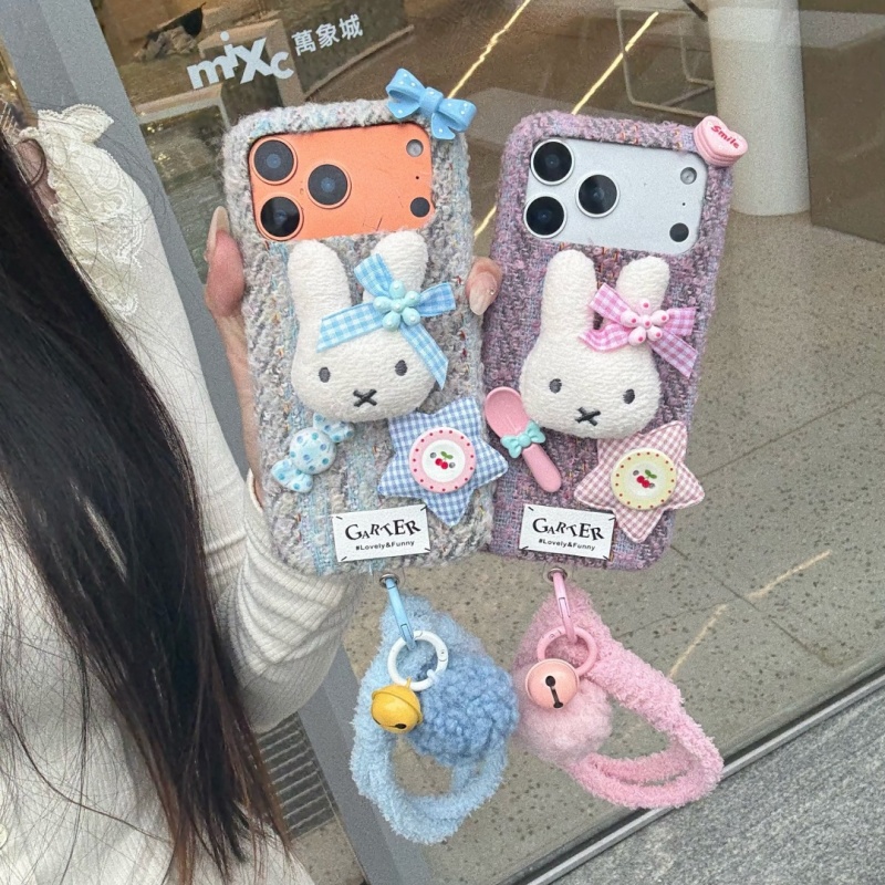 Cute Cartoon Wrist Strap Silicone Case - ﻿ 패션 귀여운 만화 캐릭터 미피