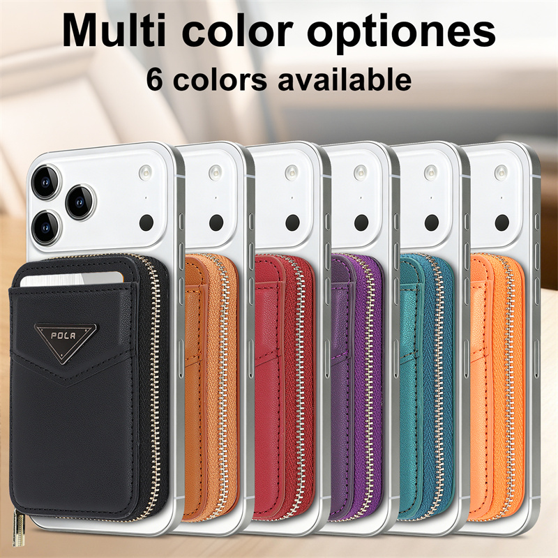 Leather Wallet Card Holder Phone Cover - 애플 아이폰 17 프로 맥스 16