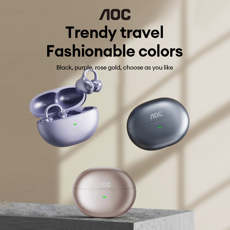 Earphones - AOC ACD2544 무선 블루투스 이어클립 이어버드
