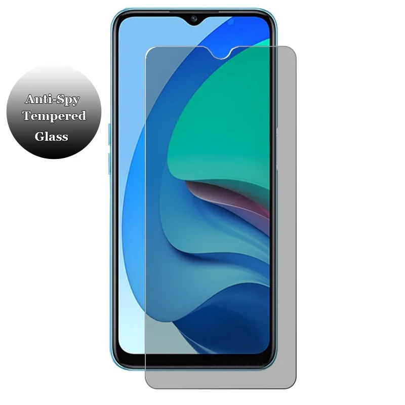 Anti Spy Privacy Glass Case - 모토로라 모토 E20 6.5용 안티 스파이