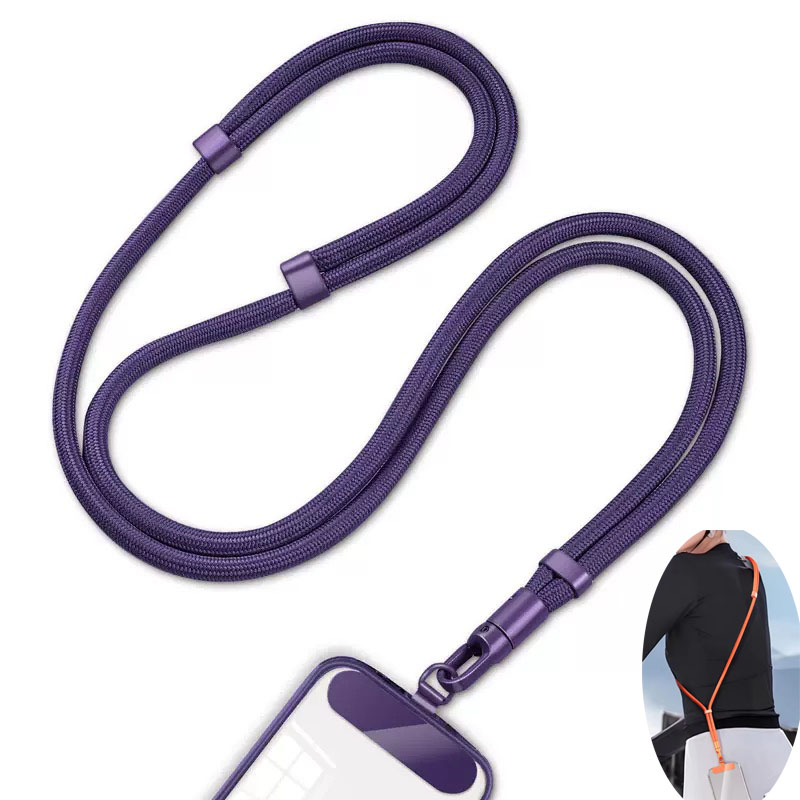 Crossbody Lanyard Neck Strap Case - 클립 업그레이드된 360도 회전 방지 범용