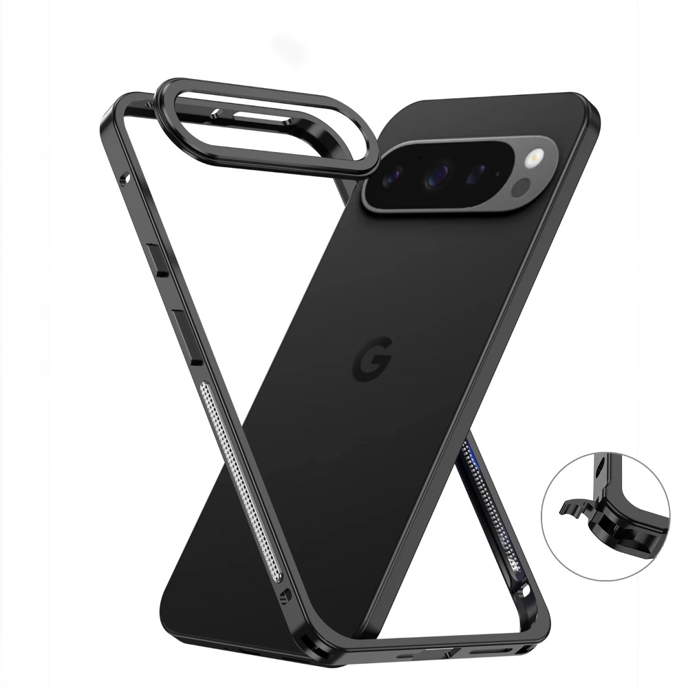 Metal Bumper Aluminum Frame Case - 구글 픽셀 10 9 8 프로