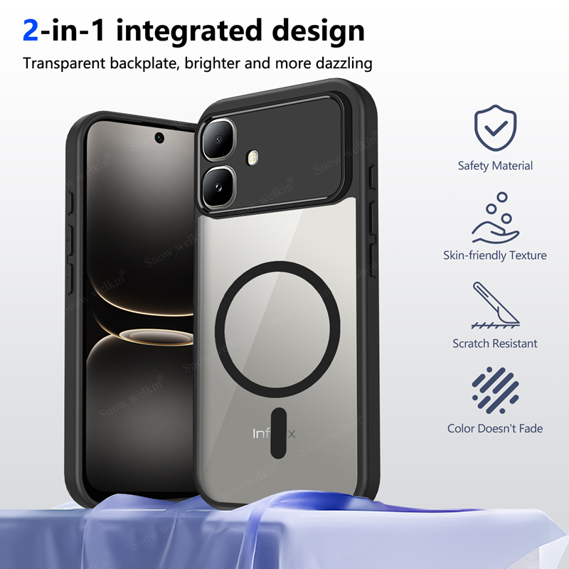 Clear Shockproof Bumper Case - Infinix Smart 20 Smart10 4G PC용
