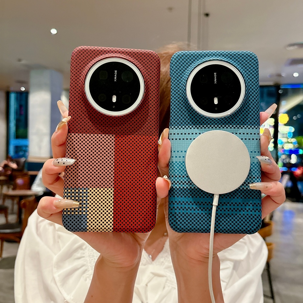 Ultra Thin Frameless Phone Cover - 초박형 마그세이프 카본 파이버 질감 휴대폰