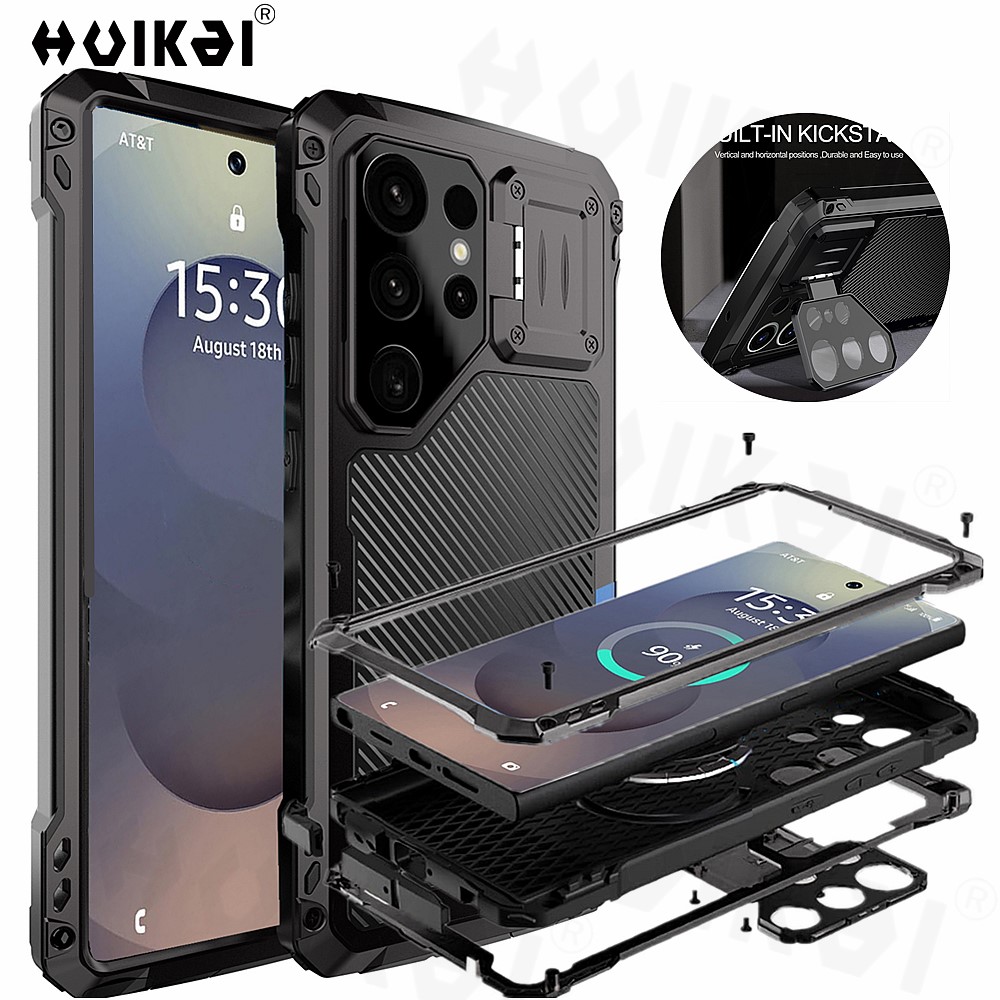Heavy Duty 360 Full Body Protective Case - 삼성 갤럭시 S25 울트라 S24 헤비