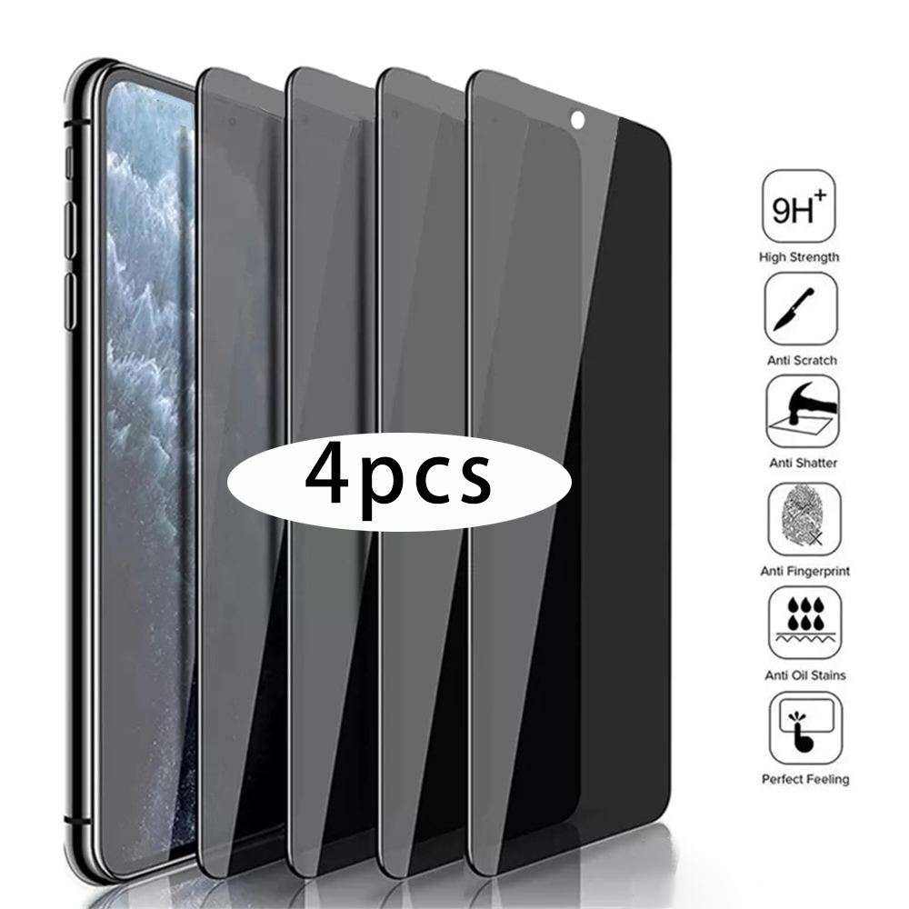 Anti Peek Privacy Tempered Glass - OPPO Reno 5 Lite 용 4