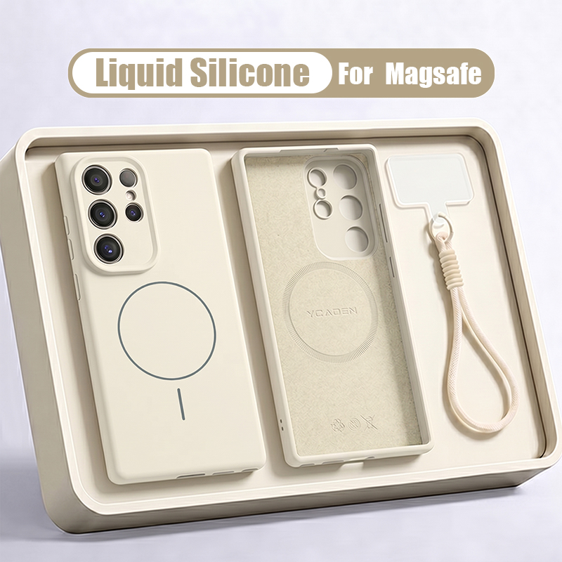 Liquid Silicone Magnetic Phone Case - 삼성 갤럭시 S26 S25 S24 S23