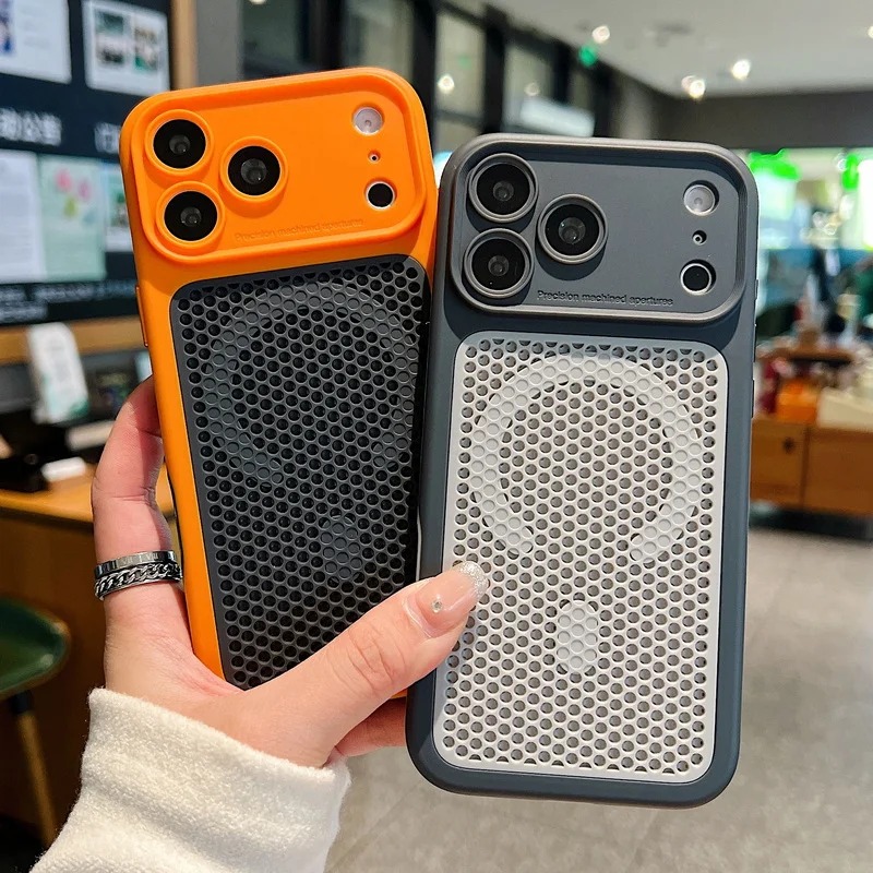 Heat Dissipation Mesh Breathable Case - 열 방출 메쉬 통기성 자석 휴대폰