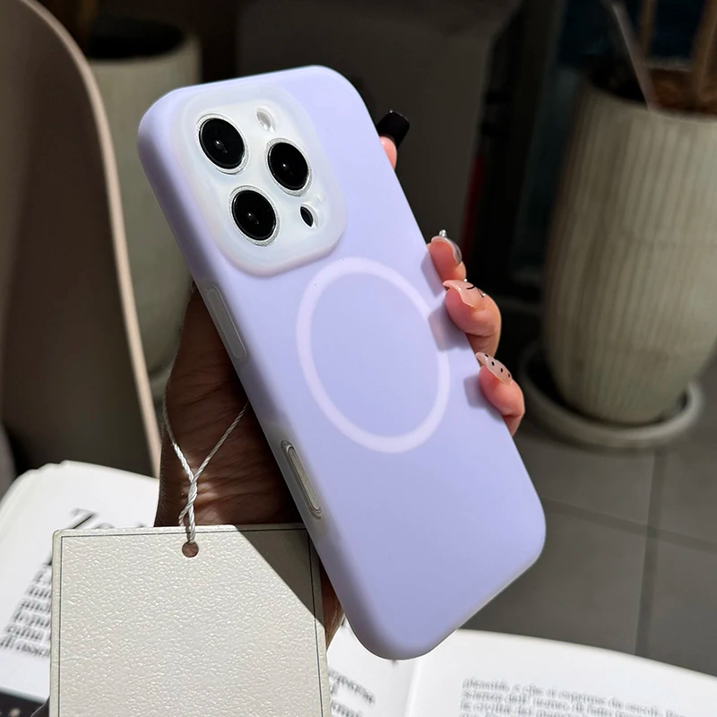Liquid Silicone Magnetic Phone Case - 액상 실리콘 캔디 컬러 젤리 폰