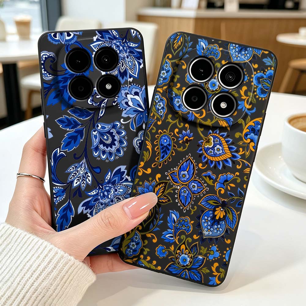 Vintage Floral Pattern Soft Case - 빈티지 디자인 꽃무늬 샤오미 레드미 노트