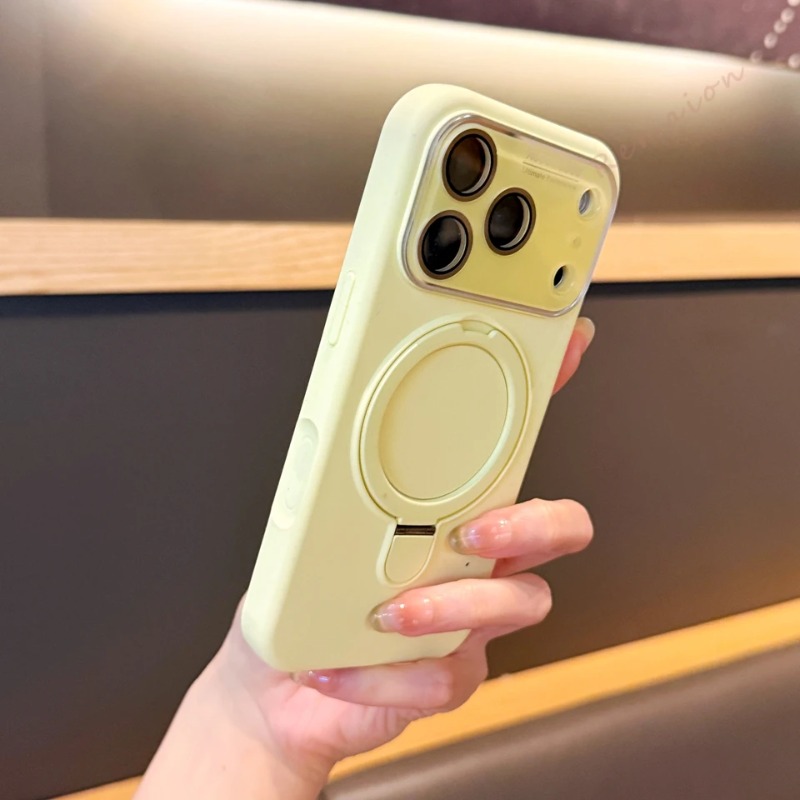 Liquid Silicone Magnetic Phone Case - 공식 리퀴드 실리콘 스탠드 마그네틱 폰