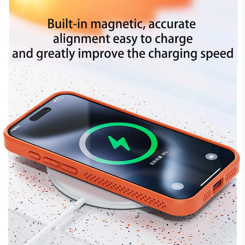 Heat Dissipation Mesh Breathable Case - 아이폰 16 14 15 13 12