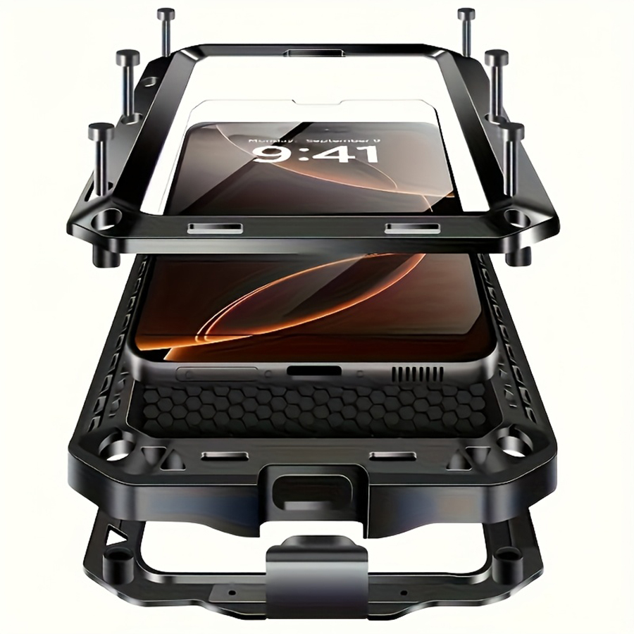 Heavy Duty 360 Full Body Protective Case - 내장형 유리 화면 보호기가 있는 고강도