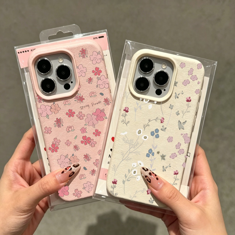 Vintage Floral Pattern Soft Case - 빈티지 플로럴 패턴 아이폰 케이스 (아이폰