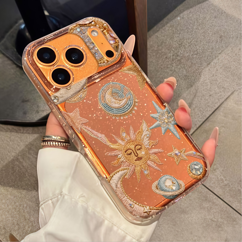 창의적인 별과 달 모양의 반짝이 글리터 폰 케이스 (아 - Clear Shockproof Bumper Case 리뷰 및 가격