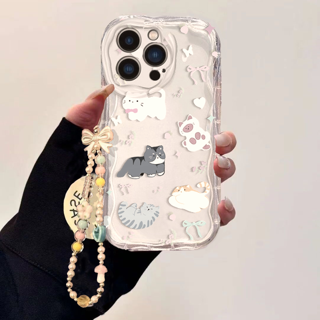 귀여운 고양이 리본 손목 체인 케이스 삼성 갤럭시 S2 - Cute Cartoon Wrist Strap Silicone Case 리뷰 및 가격