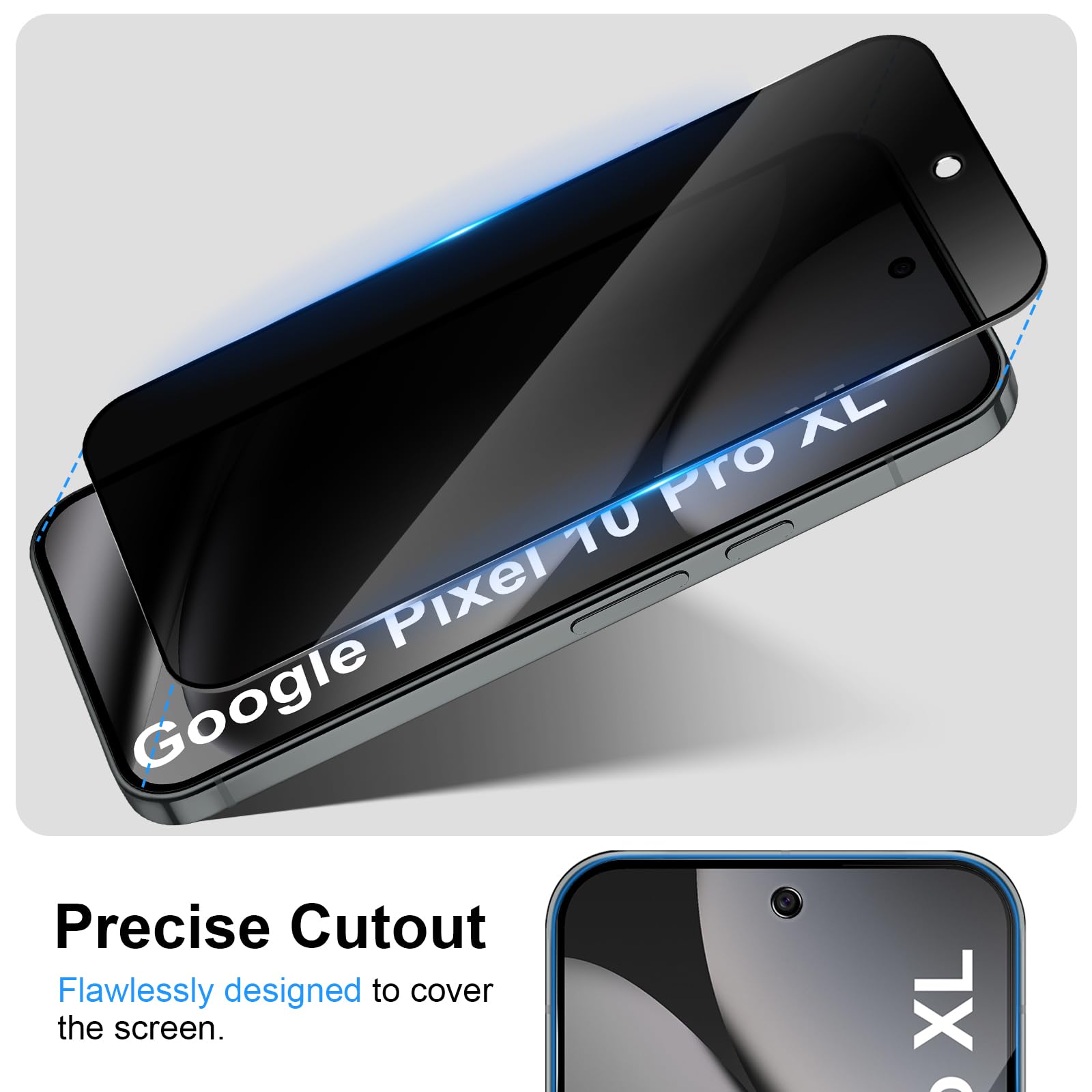 구글 픽셀 10 프로 XL용 안티 스파이 스크린 보호필 - Anti Spy Privacy Glass Case 리뷰 및 가격
