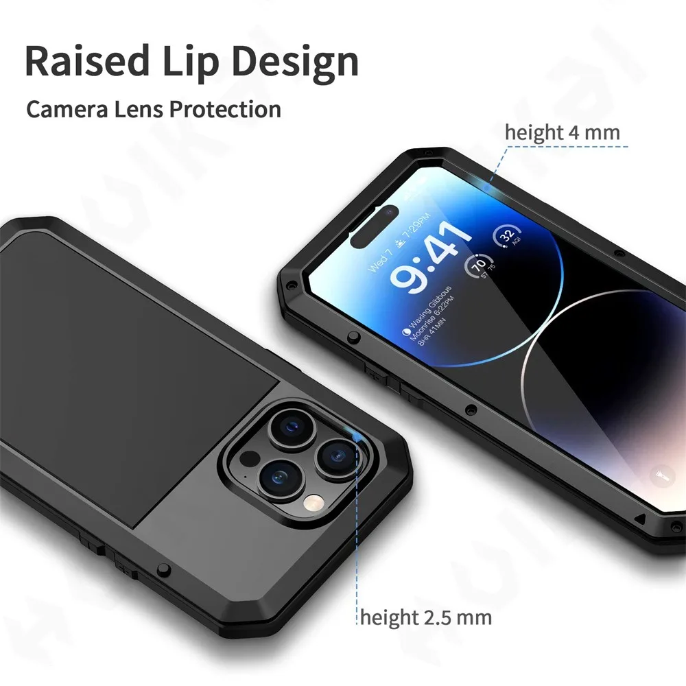 iPhone 16e 15 14 13 12 11 Pro  - Heavy Duty 360 Full Body Protective Case 리뷰 및 가격