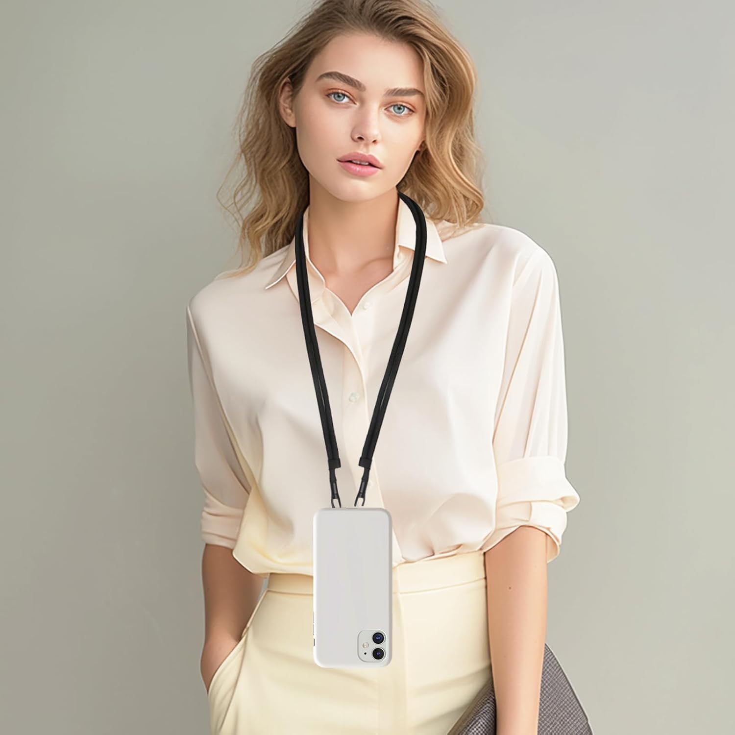 휴대폰 목걸이 스트랩, 업그레이드된 이중 버클 홀 링  - Crossbody Lanyard Neck Strap Case 리뷰 및 가격