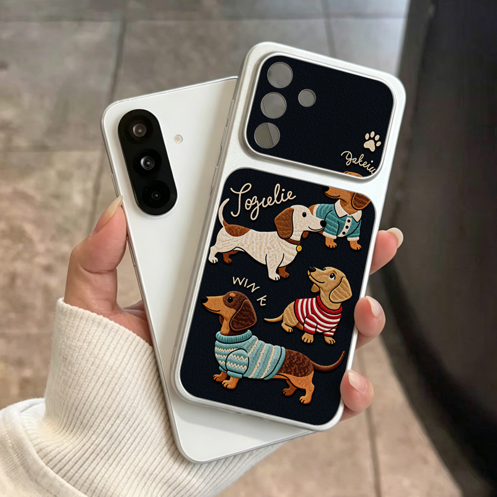 만화 닥스훈트 휴대폰 케이스 삼성 A56 A55 A57 - Cute Cartoon Wrist Strap Silicone Case 리뷰 및 가격