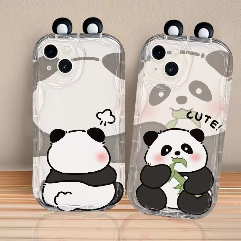 귀여운 판다 손목 스트랩 케이스 삼성 갤럭시 A56 A - Cute Cartoon Wrist Strap Silicone Case 리뷰 및 가격