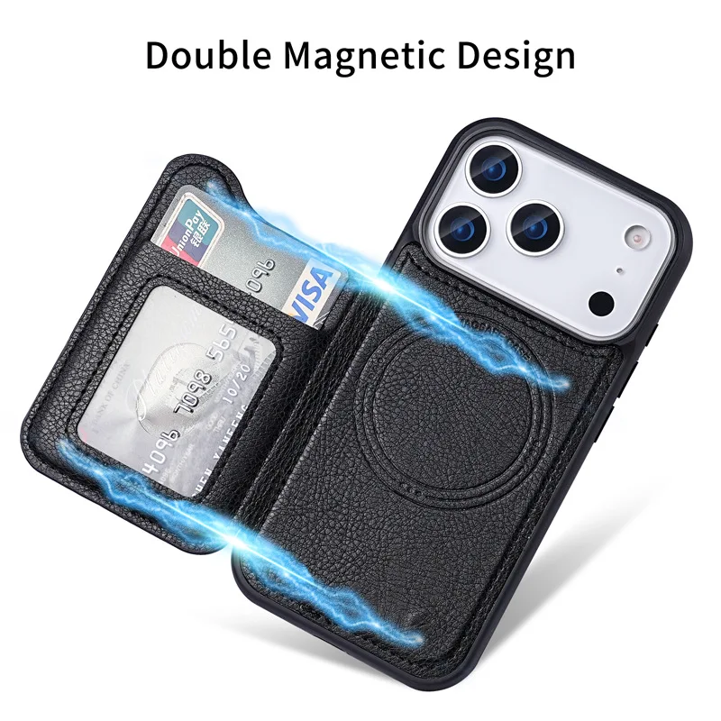 맥세이프 마그네틱 플립 가죽 지갑 카드 홀더 아이폰 1 - Leather Wallet Card Holder Phone Cover 리뷰 및 가격