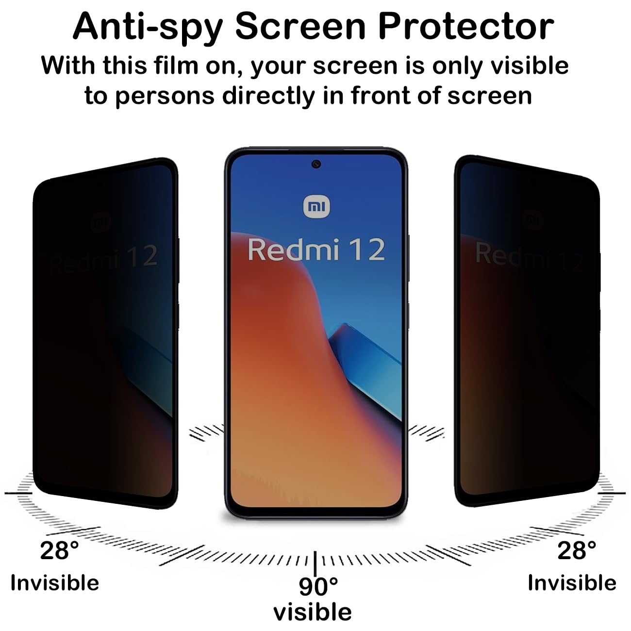 Xiaomi Redmi 12 개인 정보 보호 강화 유리 - Anti Spy Privacy Glass Case 리뷰 및 가격
