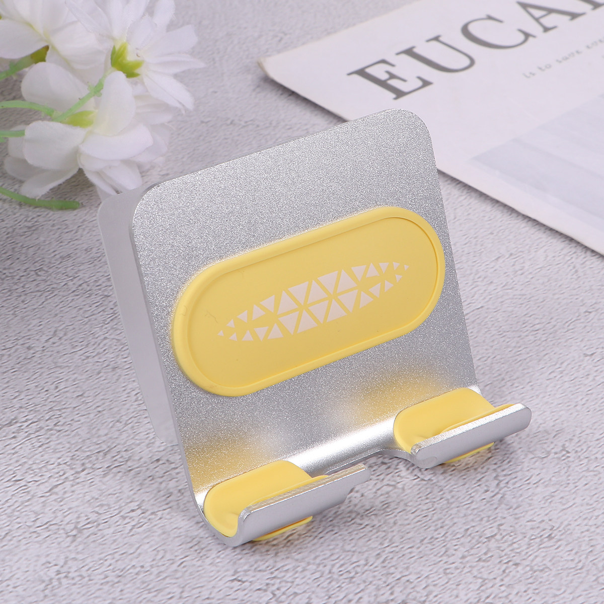 금속 휴대폰 벽걸이 거치대, 펀치 프리 접착식, 미끄럼 - Phone Stands 리뷰 및 가격