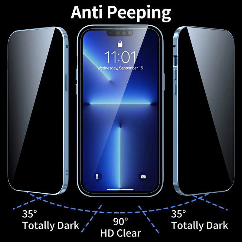 아이폰 에어 프라이버시 안티 스파이 강화유리 메탈 마그 - Anti Spy Privacy Glass Case 리뷰 및 가격