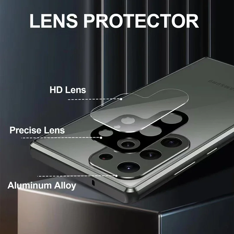 금속 전화 케이스 삼성 갤럭시 S23 S22 S25 P - Anti Spy Privacy Glass Case 리뷰 및 가격