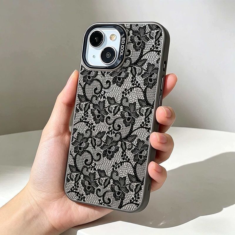 빈티지 블랙 레이스 플로럴 로즈 폰 케이스 삼성 S26 - Vintage Floral Pattern Soft Case 리뷰 및 가격