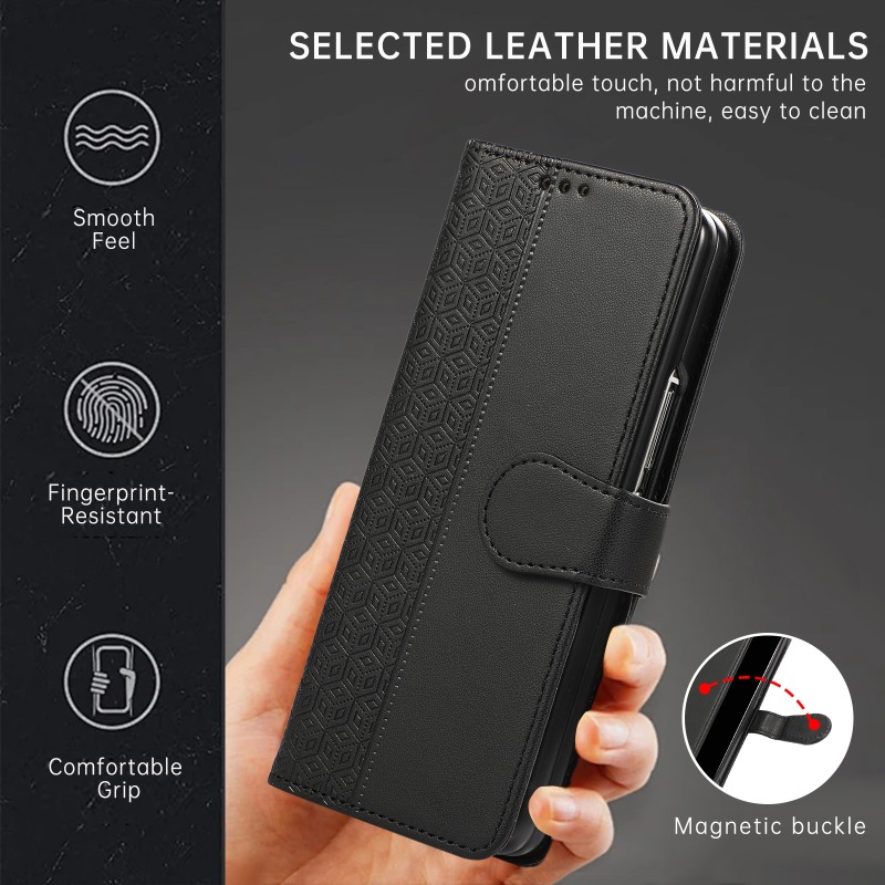 삼성 갤럭시 Z 폴드 8 울트라 7 6 5 4 3 5G - Leather Wallet Card Holder Phone Cover 리뷰 및 가격