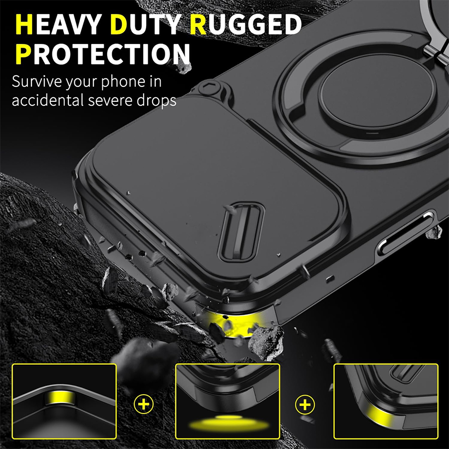 헤비듀티 충격 방지 마그네틱 폰 케이스 (슬라이딩 카메 - Heavy Duty 360 Full Body Protective Case 리뷰 및 가격