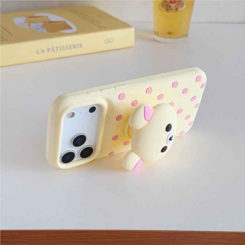3D 리락쿠마 곰돌이 물방울 무늬 실리콘 폰 케이스 ( - Cute Cartoon Wrist Strap Silicone Case 리뷰 및 가격