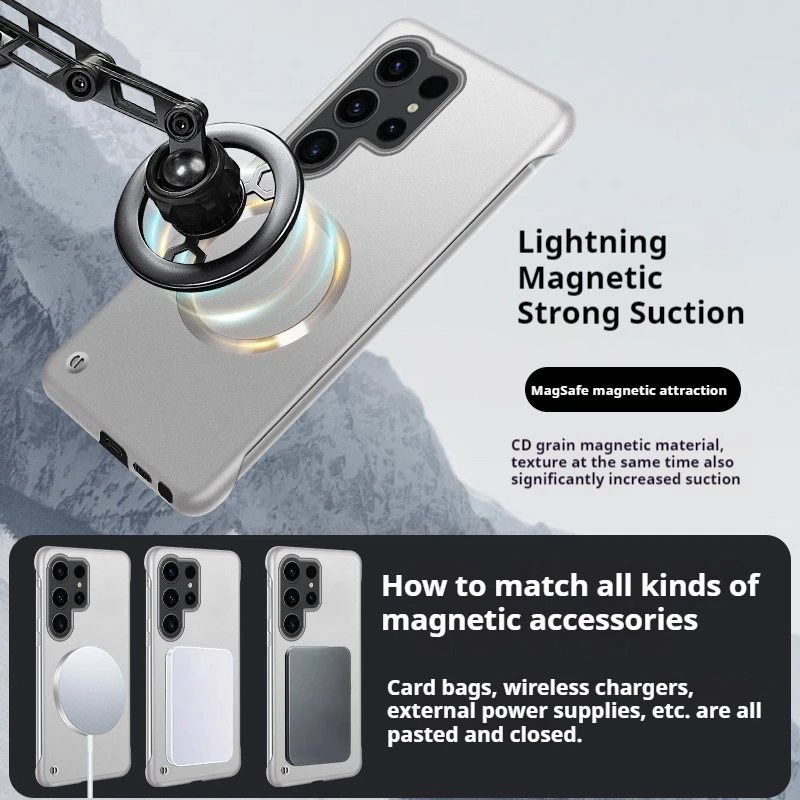 얇은 프레임리스 초박형 자석 휴대폰 케이스 삼성 갤럭시 - Ultra Thin Frameless Phone Cover 리뷰 및 가격