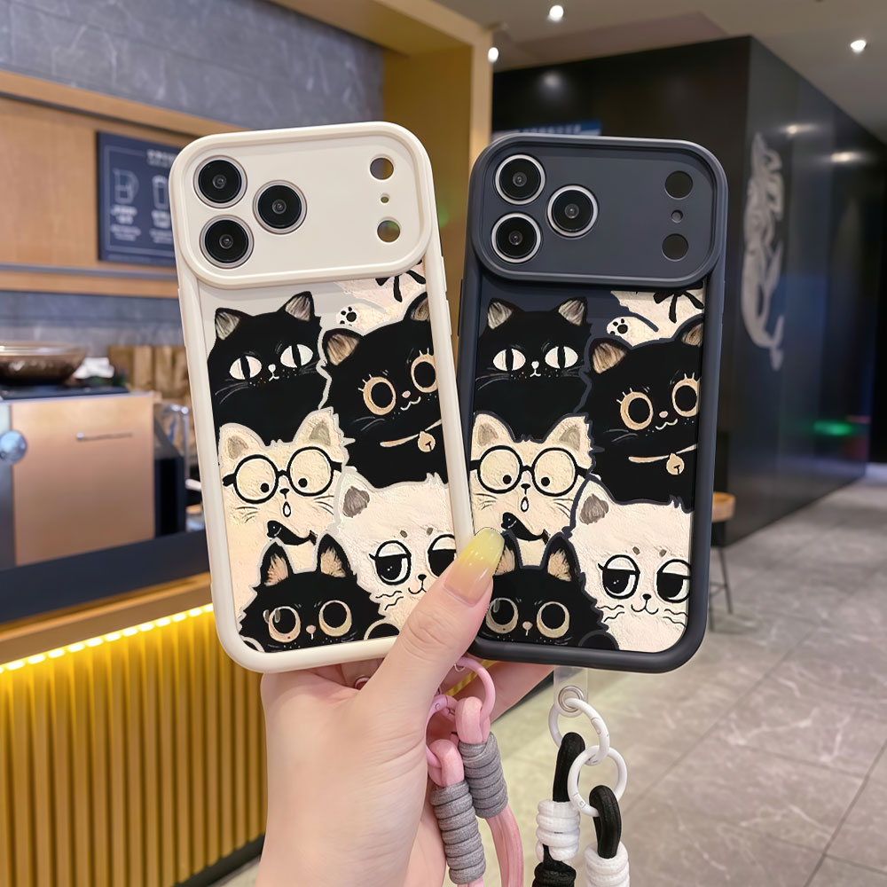 충격 방지 끈이 달린 귀여운 만화 고양이 폰 케이스 ( - Cute Cartoon Wrist Strap Silicone Case 리뷰 및 가격