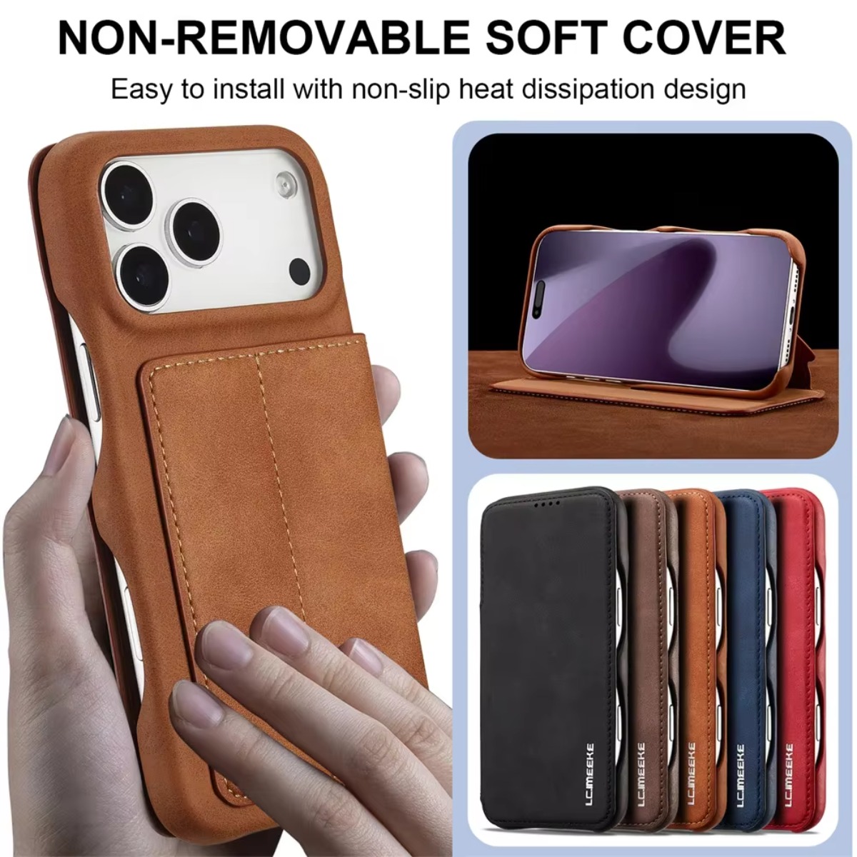 가죽 지갑 자석 플립 커버 카드 홀더 포함 애플 아이폰 - Leather Wallet Card Holder Phone Cover 리뷰 및 가격