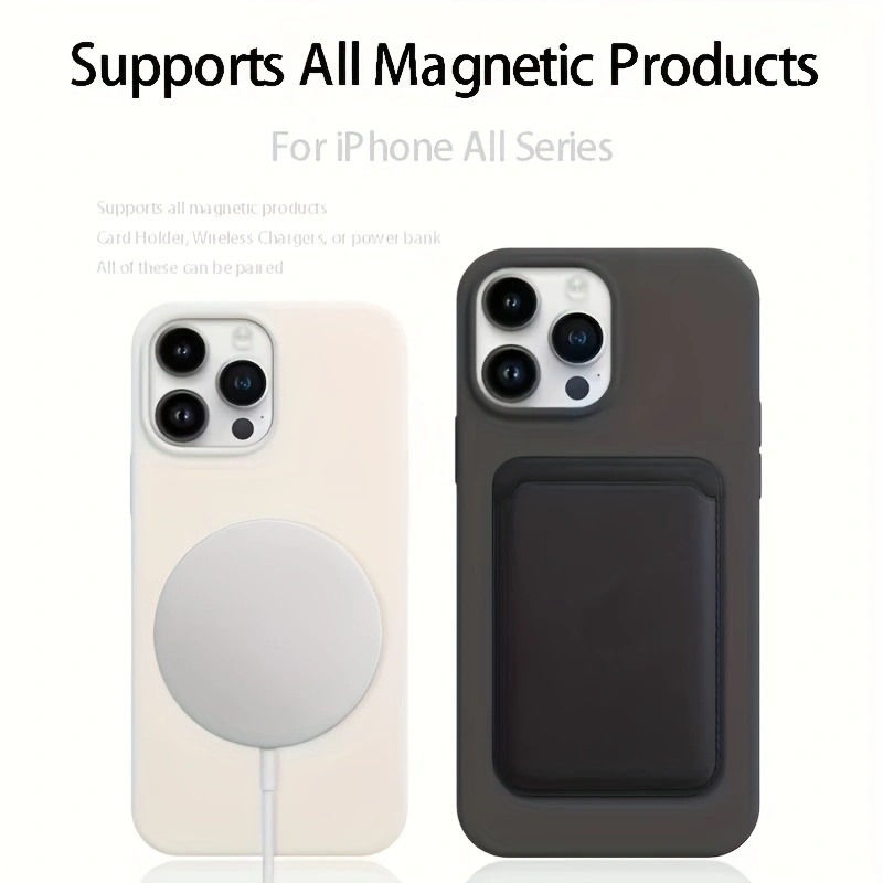 솔리드 컬러 리퀴드 실리콘 마그네틱 무선 충전 폰 케이 - Liquid Silicone Magnetic Phone Case 리뷰 및 가격
