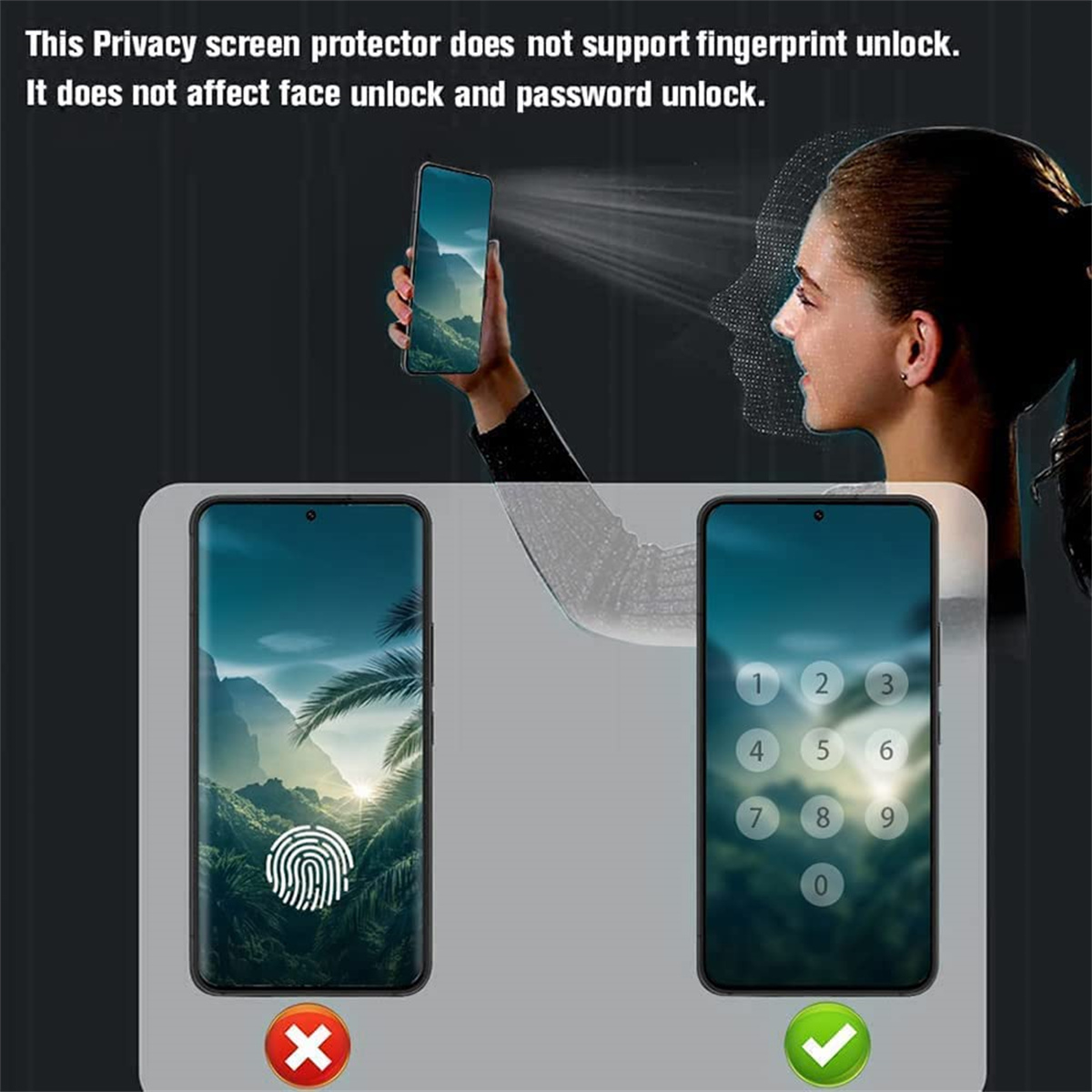삼성 갤럭시 A07 4G 5G용 안티 스파이 스크린 보 - Anti Spy Privacy Glass Case 리뷰 및 가격