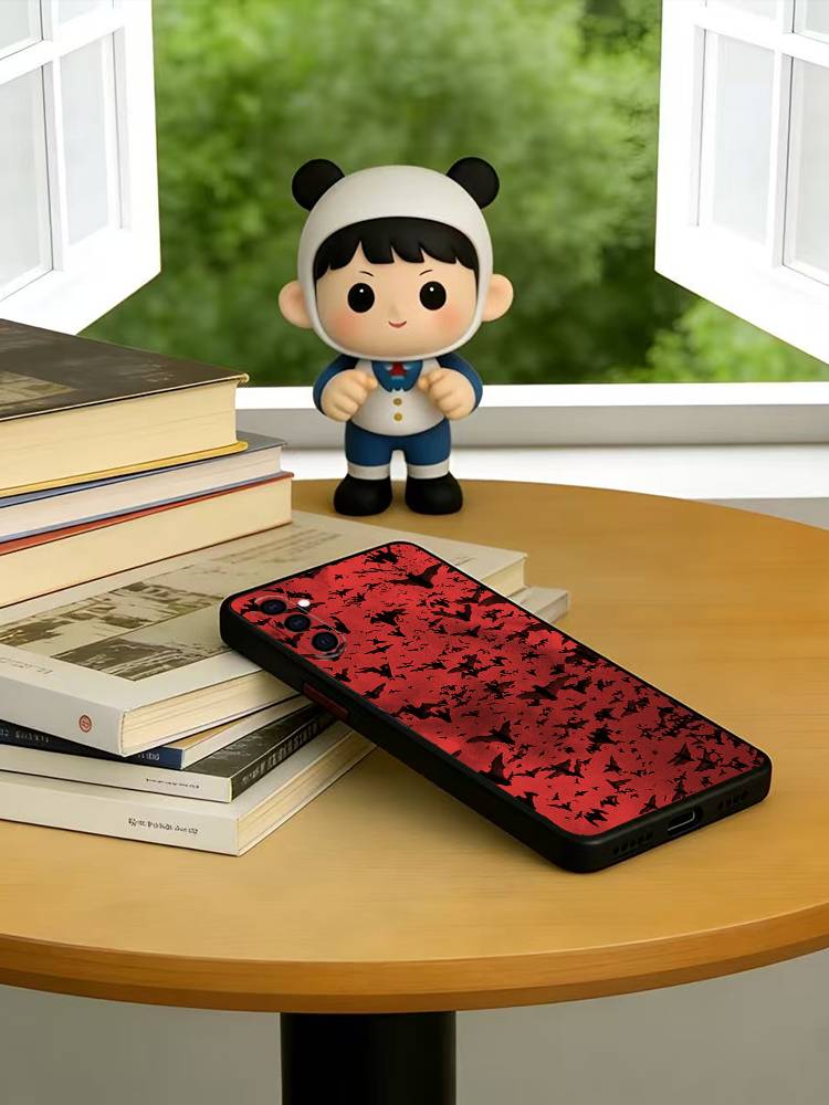 빈티지 레드 박쥐 해골 트렌디 패턴 전화 케이스 삼성  - Vintage Floral Pattern Soft Case 리뷰 및 가격