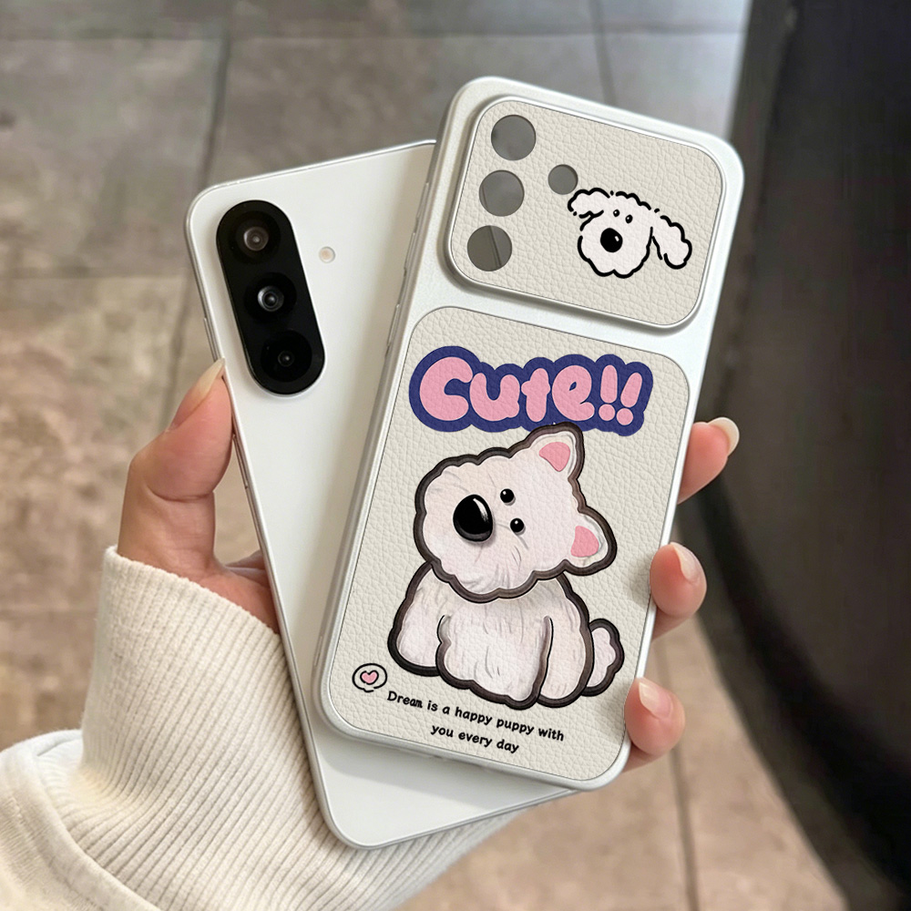 귀여운 만화 강아지 끈 달린 폰 케이스 삼성 A36 A - Cute Cartoon Wrist Strap Silicone Case 리뷰 및 가격