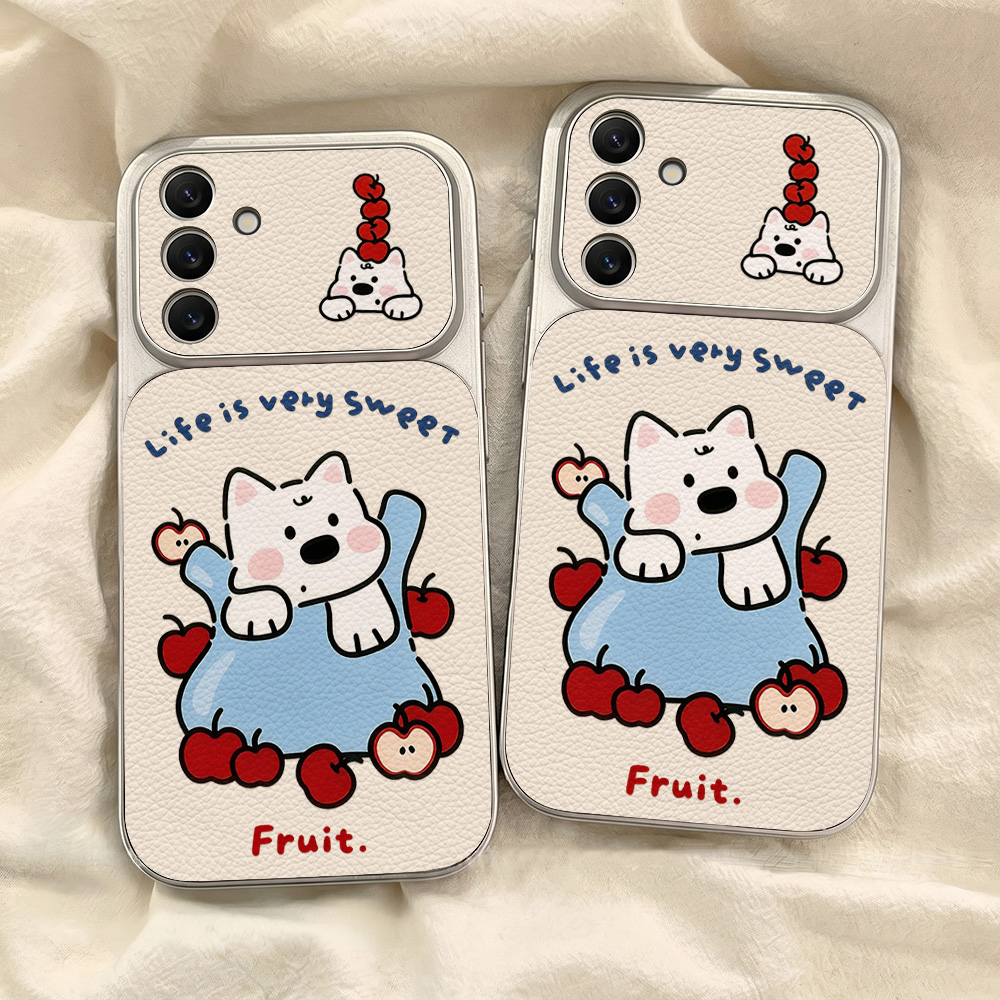 귀여운 만화 강아지 끈 달린 폰 케이스 삼성 A36 A - Cute Cartoon Wrist Strap Silicone Case 리뷰 및 가격