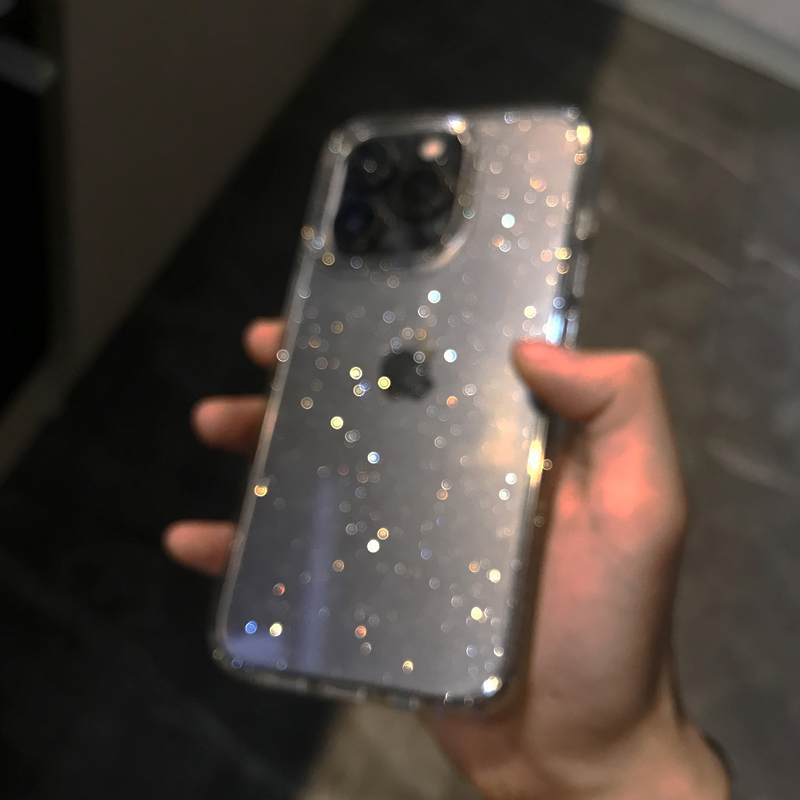 투명 심플 글리터 폰 케이스 (아이폰 16 15 14  - Clear Shockproof Bumper Case 리뷰 및 가격