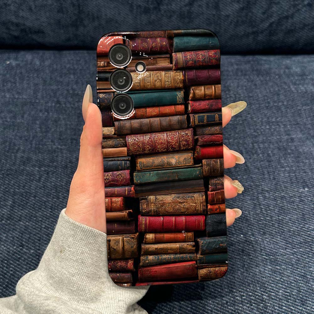 빈티지 패턴 북 스택 폰 케이스 삼성 갤럭시 A56 A - Vintage Floral Pattern Soft Case 리뷰 및 가격