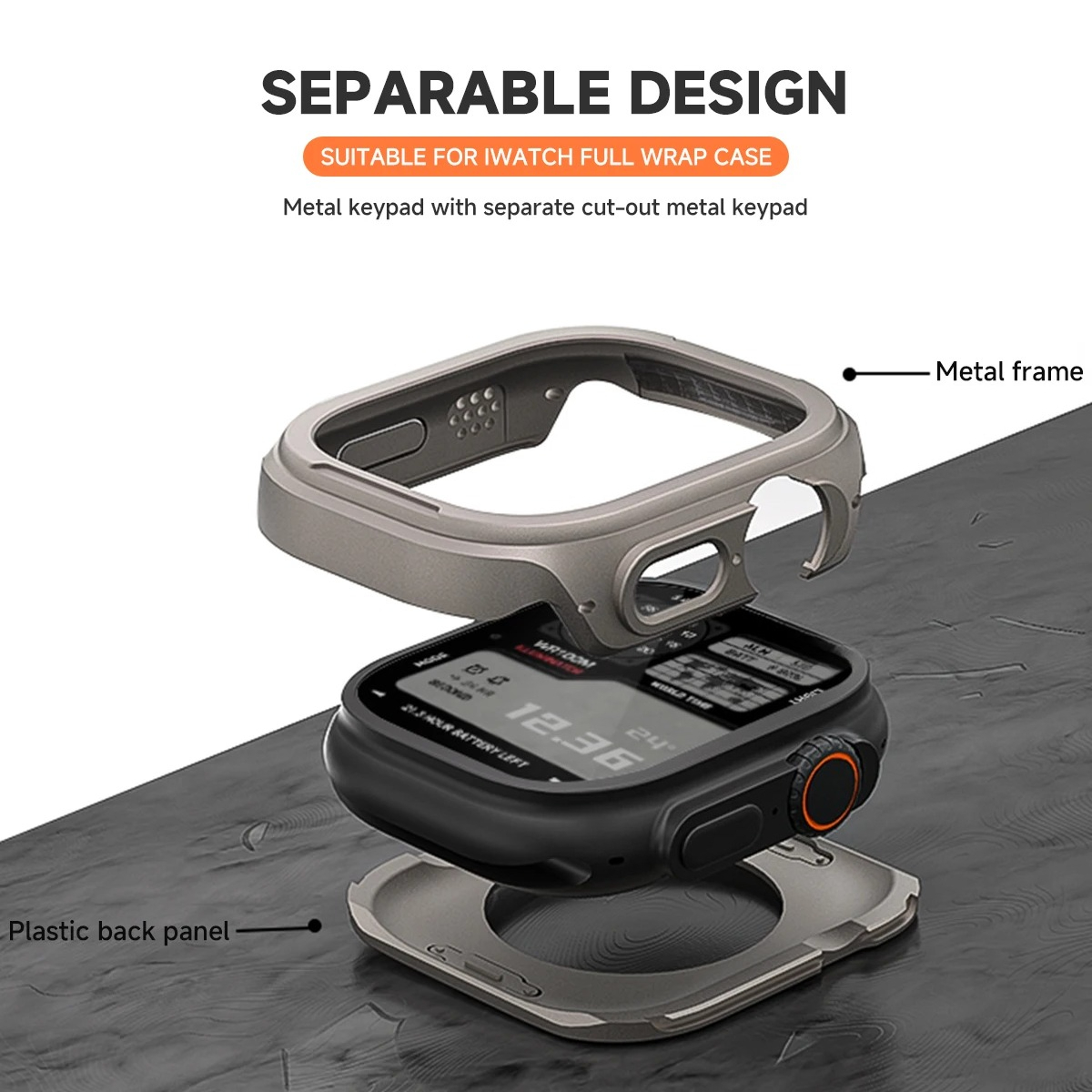 애플워치 49mm 46mm 42mm 44mm 45mm  - Metal Bumper Aluminum Frame Case 리뷰 및 가격