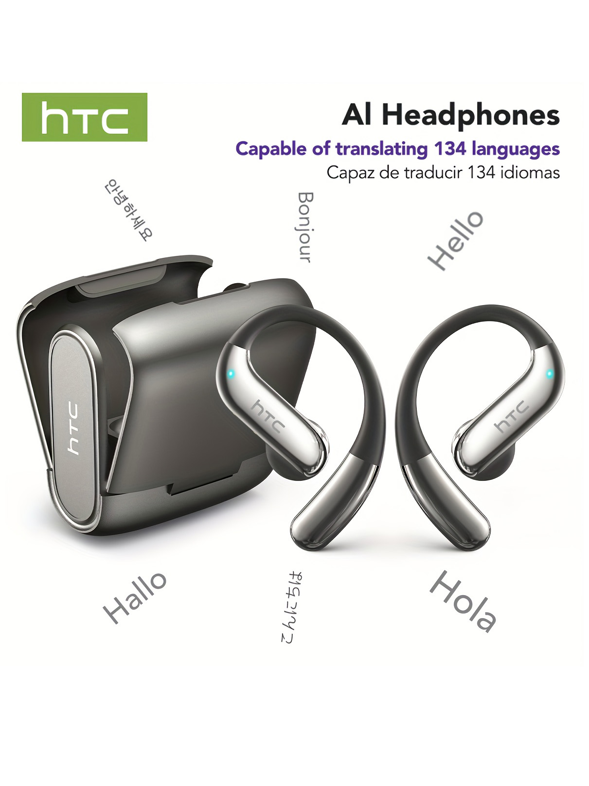 오픈 이어 블루투스 헤드폰 HTC 30시간 재생 무선  - Earphones 리뷰 및 가격