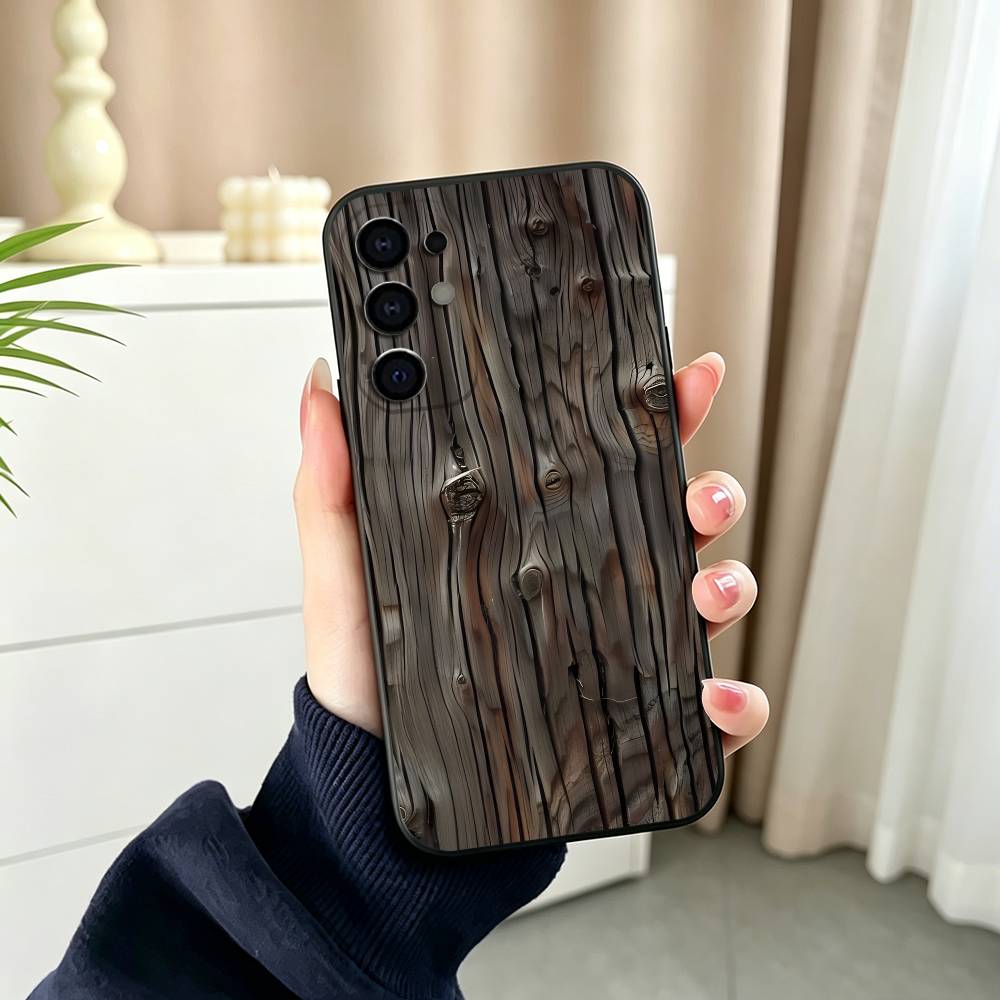 빈티지 나무결 패턴 블랙 실리콘 소프트 폰 케이스 (삼 - Vintage Floral Pattern Soft Case 리뷰 및 가격