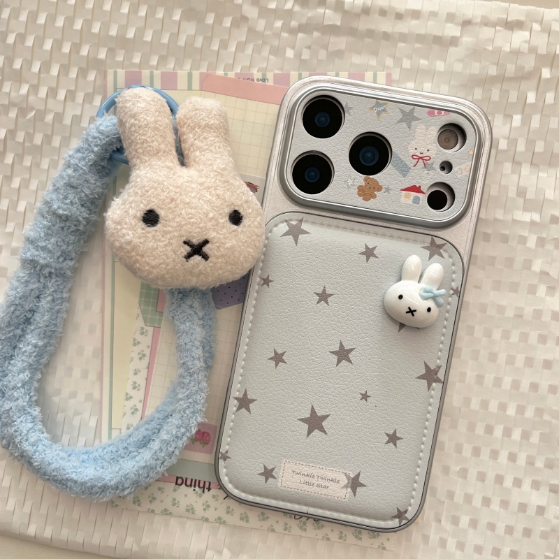 럭셔리 만화 귀여운 별 3D 입체 미피 가죽 폰 케이스 - Cute Cartoon Wrist Strap Silicone Case 리뷰 및 가격