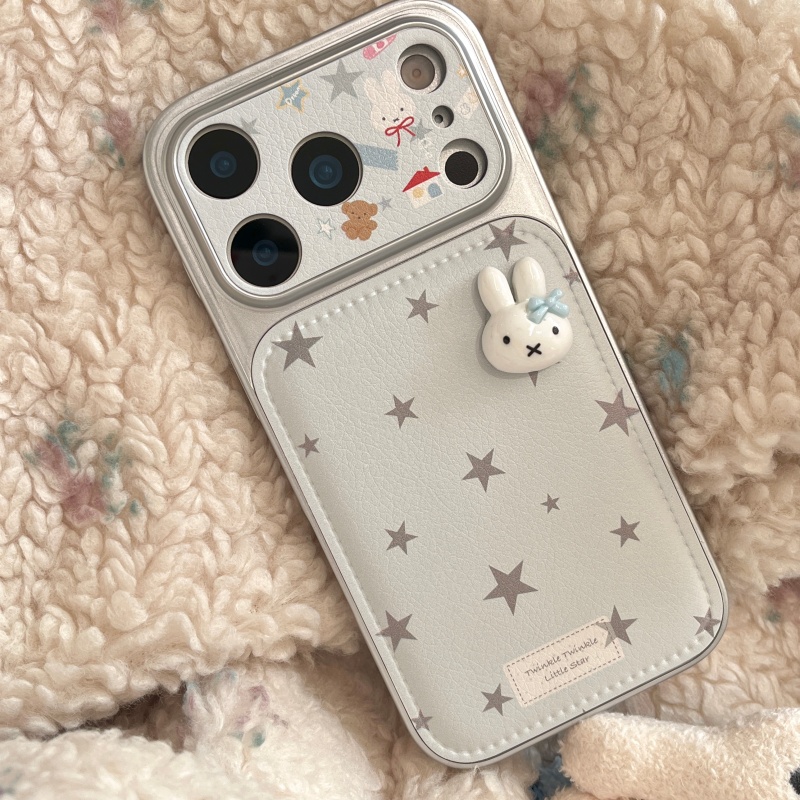 럭셔리 만화 귀여운 별 3D 입체 미피 가죽 폰 케이스 - Cute Cartoon Wrist Strap Silicone Case 리뷰 및 가격